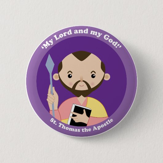 St Thomas der Apostel Button (Vorderseite)