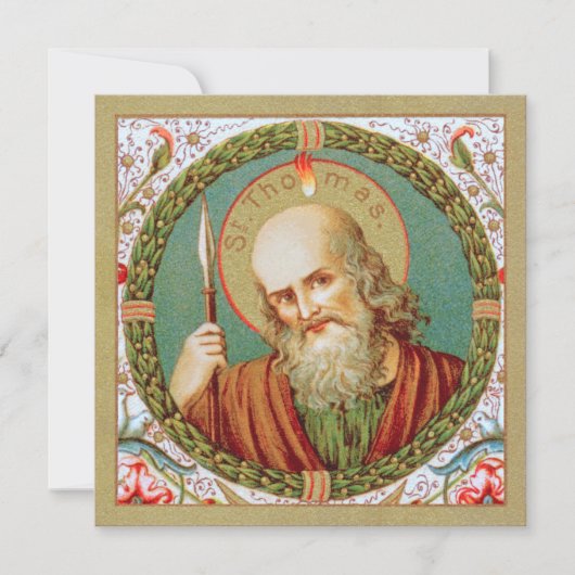 St. Thomas der Apostel (JMAS12) Blank GreetingCard (Vorderseite)