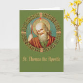 St. Thomas der Apostel (JMAS12) Blank Gruß Karte (Gelbe Blume)