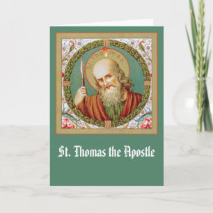 St. Thomas der Apostel (JMAS12) Leere Grußkarte Karte