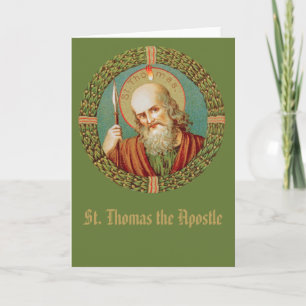 St. Thomas der Apostel (JMAS12) Leere Grußkarte Karte