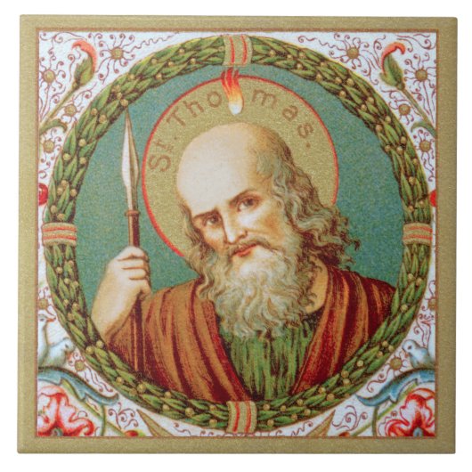 St. Thomas der Apostel (JMAS 12) Fliese (Vorderseite)