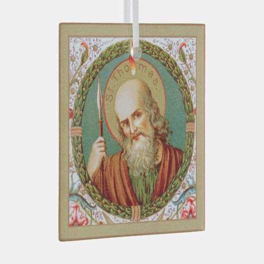 St. Thomas der Apostel (JMAS 12) Ornament Aus Glas (Vorderseite Rechts)