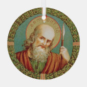 St. Thomas der Apostel (JMAS 12) Ornament Aus Glas (Rückseite)