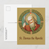 St. Thomas der Apostel (JMAS 12) Postkarte (Vorne/Hinten)