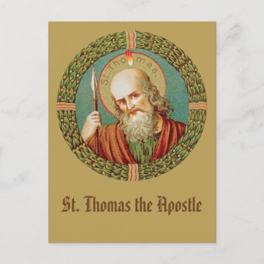 St. Thomas der Apostel (JMAS 12) Postkarte (Vorderseite)