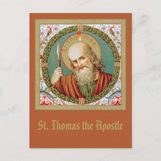St. Thomas der Apostel (JMAS 12) Postkarte (Vorderseite)