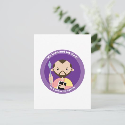 St. Thomas der Apostel Postkarte (Stehend Vorderseite)