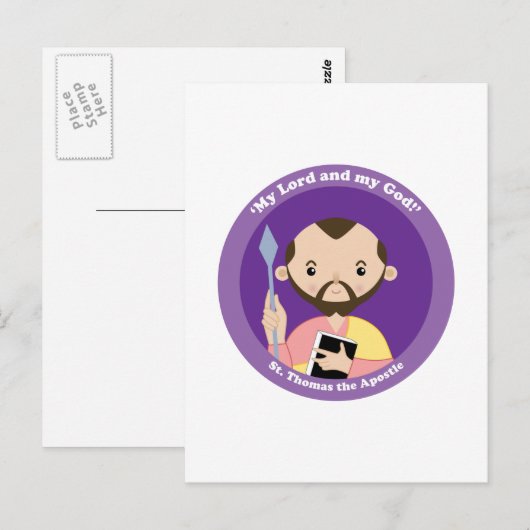 St. Thomas der Apostel Postkarte (Vorne/Hinten)