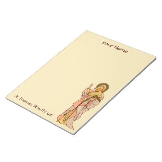 St. Thomas der Apostel (RLS 18) 8.5"x11" Notizblock (angewinkelt)