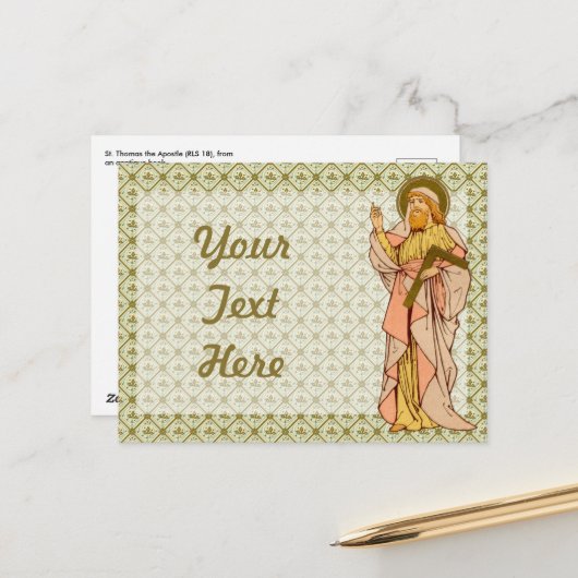 St. Thomas der Apostel (RLS 18) Postkarte (Vorderseite/Rückseite Beispiel)