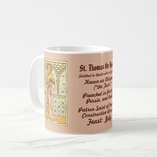 St. Thomas der Apostel (RLS 18) Tasse 2a Kaffee (Vorderseite Links)