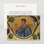St. Thomas, die Apostelgebet-Karte Postkarte (Vorne/Hinten)