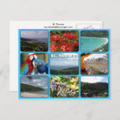 St. Thomas Foto Collage Postcard Postkarte (Vorne/Hinten)