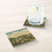 St Thomas Glasuntersetzer (Schrägansicht)