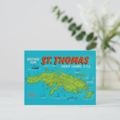 St. Thomas Insel Postkarte (Stehend Vorderseite)