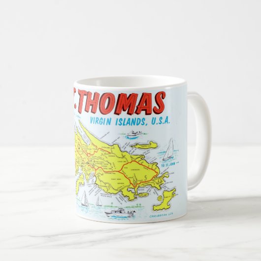 St Thomas Jungfrau Inseln Tasse (VorderseiteRechts)