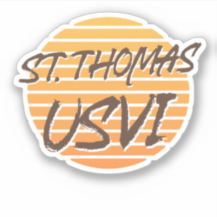 St. Thomas Jungfrau Islands Aufkleber