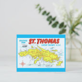 St. Thomas Jungfrau Islands Postkarte (Stehend Vorderseite)