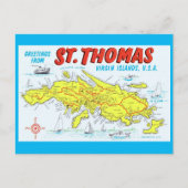 St. Thomas Jungfrau Islands Postkarte (Vorderseite)