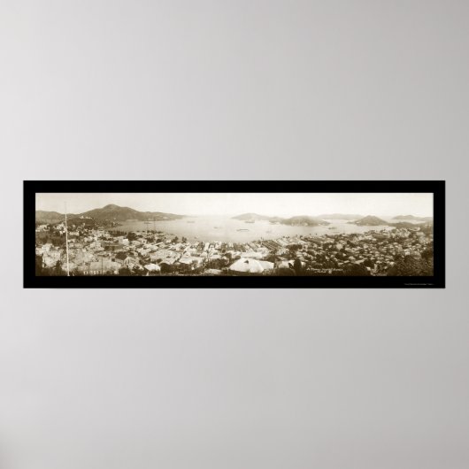 St. Thomas Jungfrau Isles Foto 1922 Poster (Vorne)