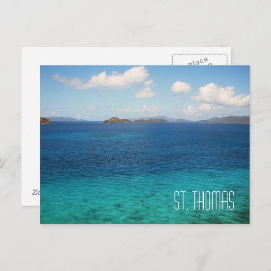 St. Thomas Jungfrau Postcard Postkarte (Vorne/Hinten)