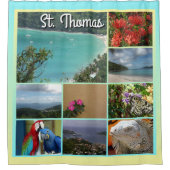 St. Thomas - Landschaftliches FotoCollage 6115 Duschvorhang (Vorderseite)