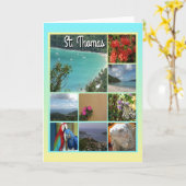 St. Thomas - Landschaftliches FotoCollage 6115 Karte (Gelbe Blume)