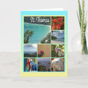 St. Thomas - Landschaftliches FotoCollage 6115 Karte