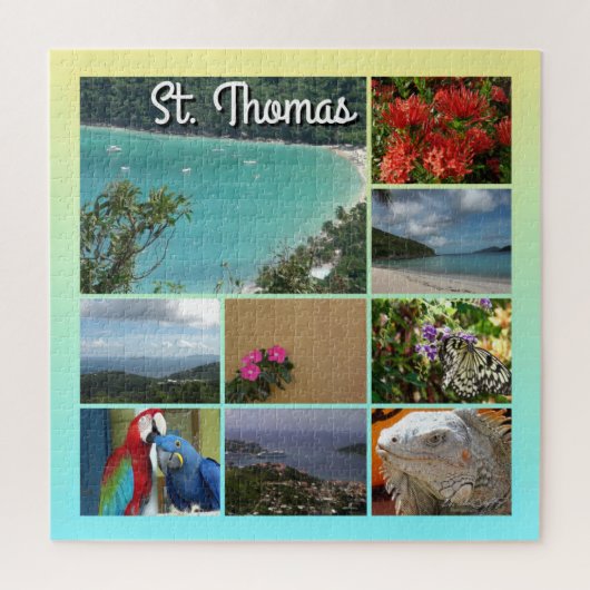 St. Thomas - Landschaftliches FotoCollage 6115 Puzzle (Vertikal)