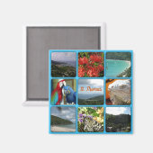 St. Thomas - Landschaftliches FotoCollage Magnet (Vorderseite/Rückseite)