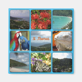St. Thomas - Landschaftliches FotoCollage Magnet