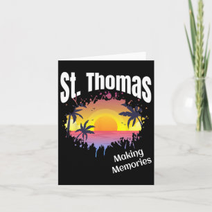 St Thomas Making Erinnerungen Matching Family Vaca Karte