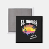 St Thomas Making Erinnerungen Matching Family Vaca Magnet (Vorderseite/Rückseite)
