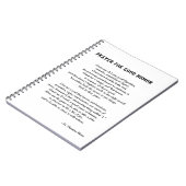 St. Thomas More Gebet für guten Spaß Notizblock (Linke Seite)