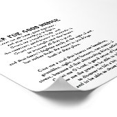 St. Thomas More Gebet für guten Spaß Poster (Ecke)