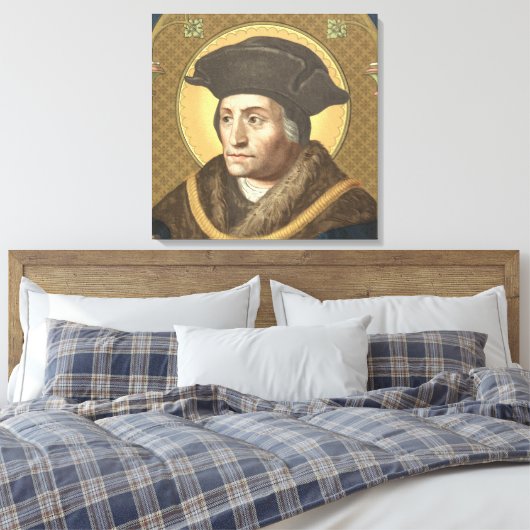 St. Thomas More (SAU 026) 24"x24" Leinwanddruck (Insitu (Schlafzimmer))