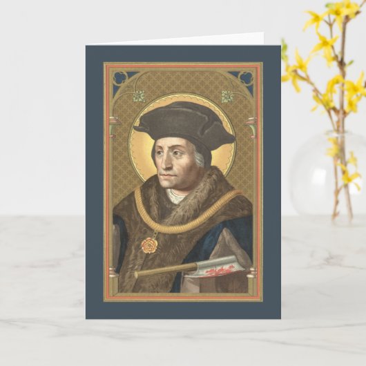 St. Thomas More (SAU 026) Blank Greeting Card 1 Karte (Gelbe Blume)