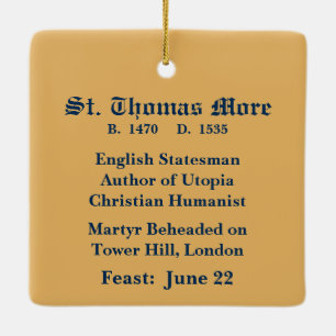 St. Thomas More (SAU 026) Square Keramikornament