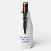 ST THOMAS PATRON SAINT OF MASONS FLASCHENKÜHLER (Flasche Rückseite)