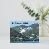 St. Thomas Postkarte (Stehend Vorderseite)