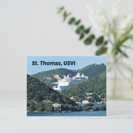 St. Thomas Postkarte (Stehend Vorderseite)