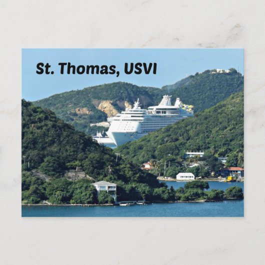 St. Thomas Postkarte (Vorderseite)