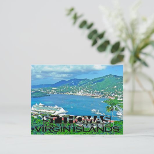 St Thomas Postkarte (Stehend Vorderseite)