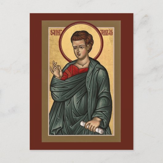 St. Thomas Prayer Card Postkarte (Vorderseite)