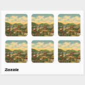 St Thomas Quadratischer Aufkleber (Blatt)