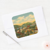 St Thomas Quadratischer Aufkleber (Umschlag)