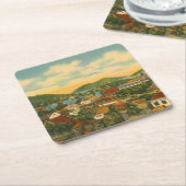 St Thomas Rechteckiger Pappuntersetzer (angewinkelt)