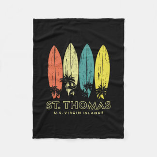 St Thomas Retro-Surfboards Vintage-Jungen-Mädchen- Fleecedecke