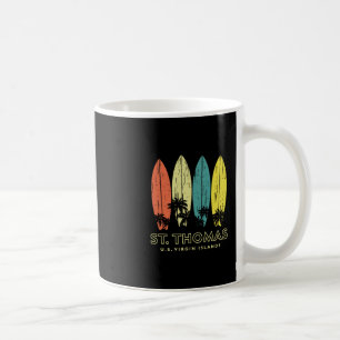 St Thomas Retro-Surfboards Vintage-Jungen-Mädchen- Kaffeetasse